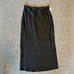 NWT Black slip skirt